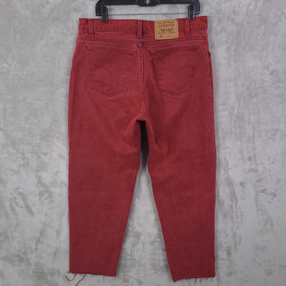 Levi's Other - Levi's 550 Relaxed Fit Jeans Men 36x32 Fits 34x28 Vintage Orange Tab USA Raw Hem